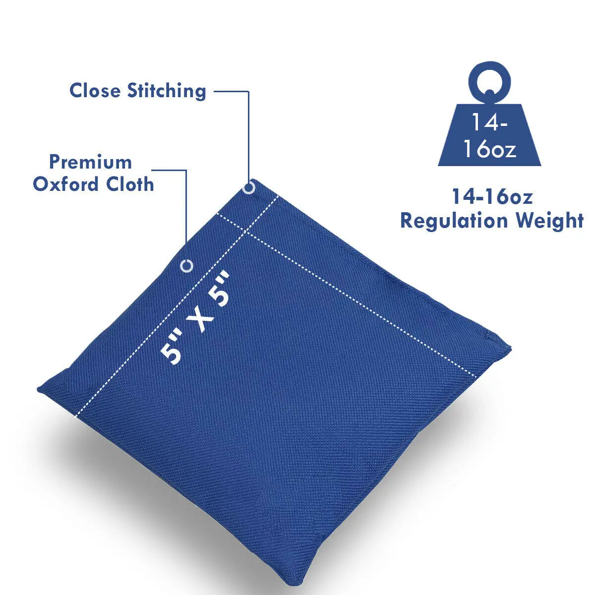 Cornhole Bags Blue and Red Set of 12