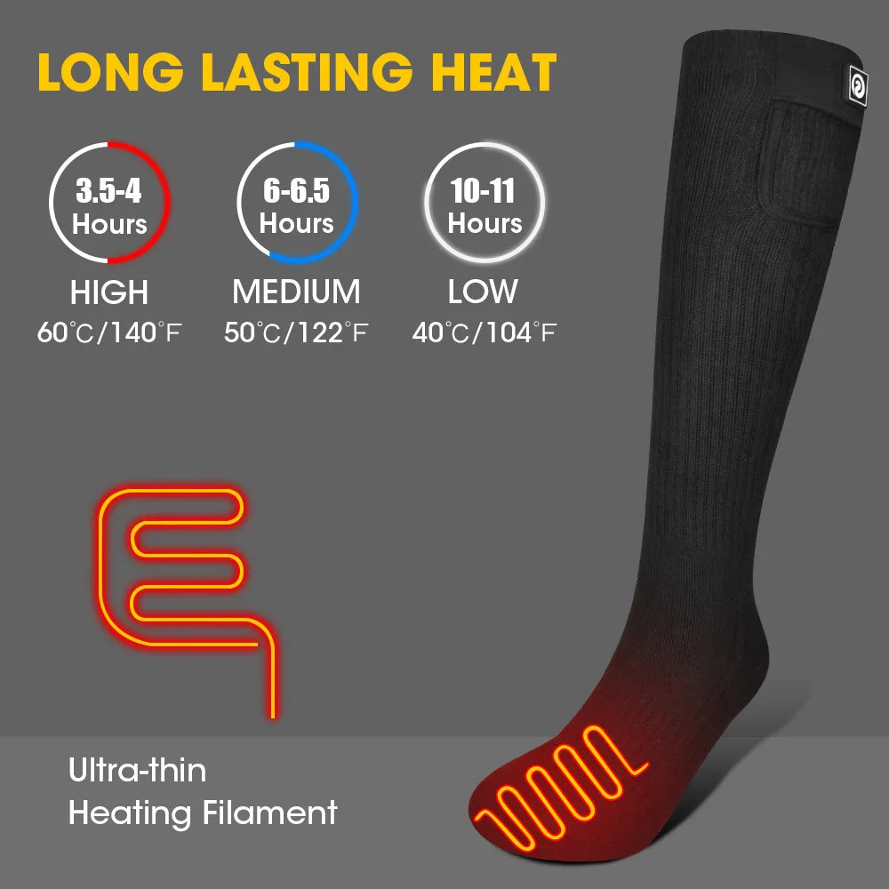 Rechargeable Heated Washable Socks