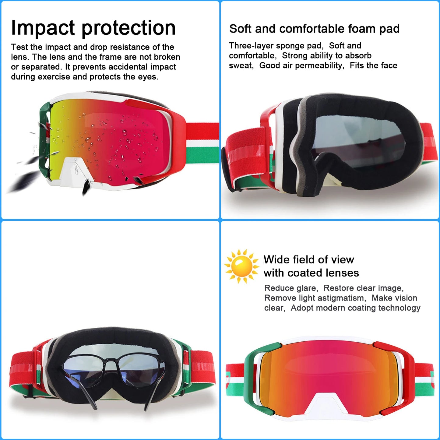 Anti-fog Ski Goggles Lens