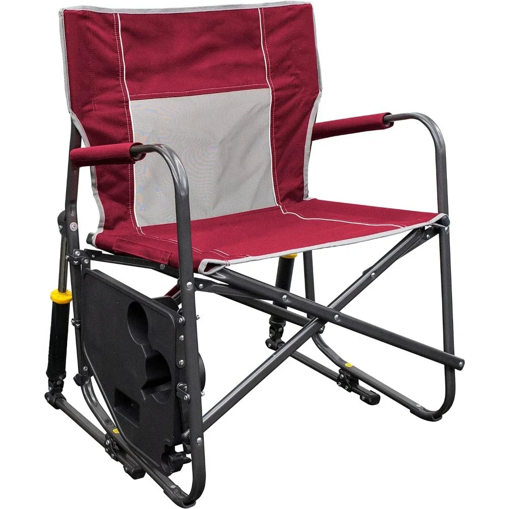 Portable Folding Rocking Chair w/side table