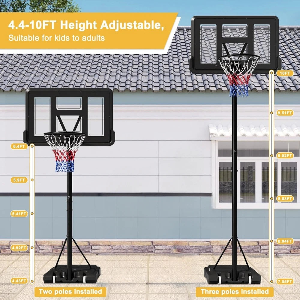 Outdoor Adjustable Basketball Hoop